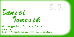 daniel tomcsik business card
